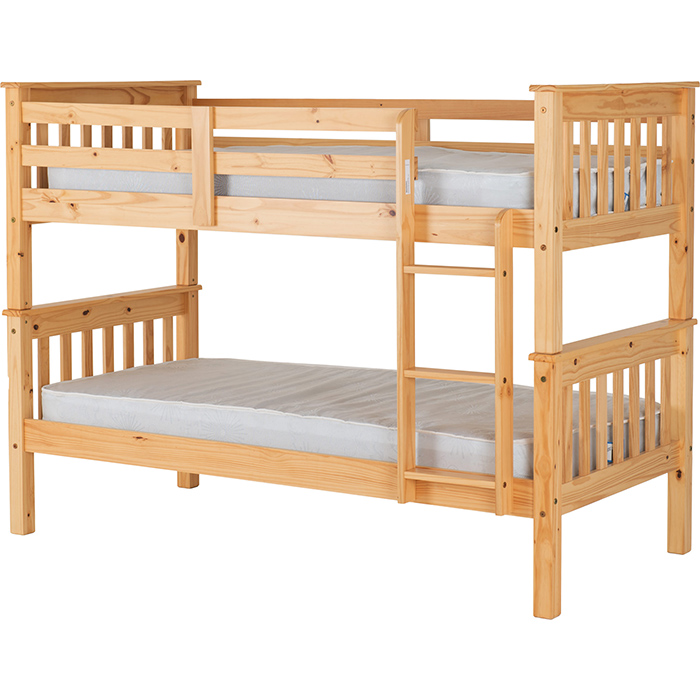 Neptune 3' Bunk Bed In Oak Effect - Click Image to Close